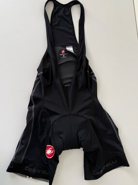 Castelli Rosso Corsa Free Aero Cycling Bib Shorts Men's L Progetto X2 Air Pad